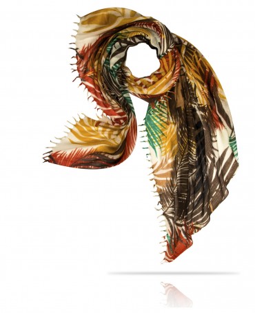 Палантин Женский W40-FEUILLE.D.ETE/ORANGE